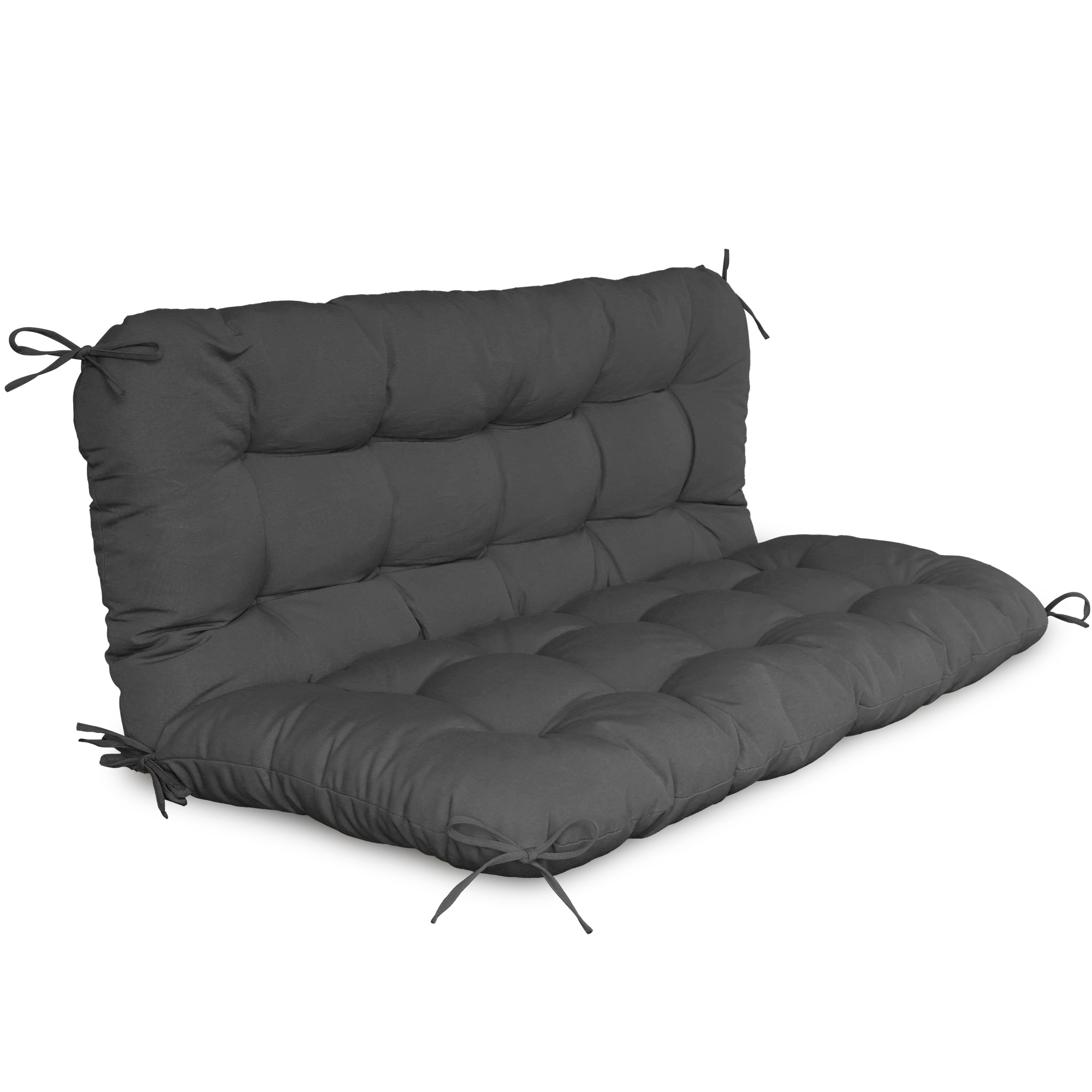 WINSOON 48x40x4 Inch Porch Swing Cushion, Outdoor Swing Bench Cushion with Backrest, Waterproof Bench Cushion