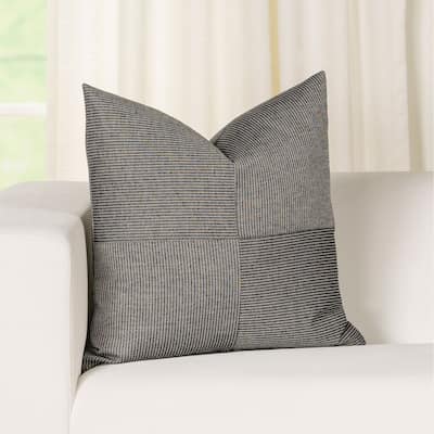 Redeem Stripe Eco-friendly 4-Patch Throw Pillow