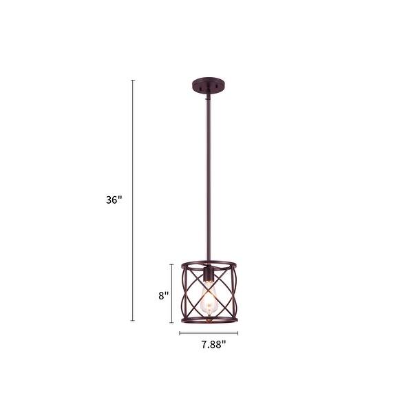 Defong 1-Light Bronze Industrial Pendant Light - Bed Bath & Beyond ...