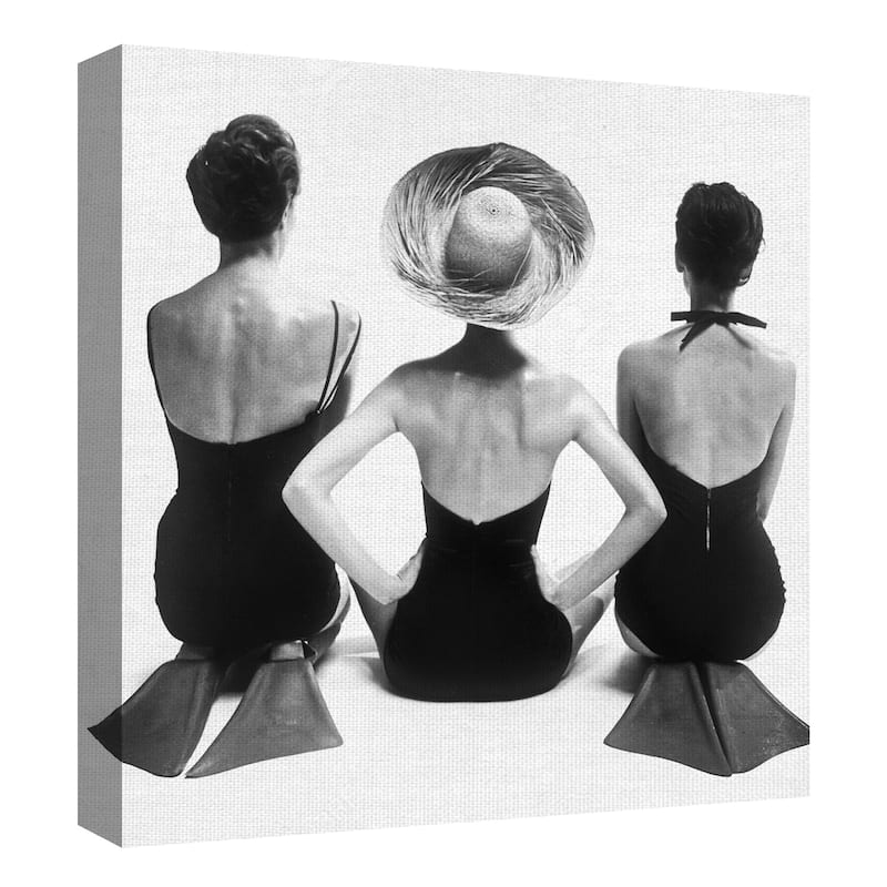1950's Swimsuit Models by Graffi-tee Studios Canvas Art Print
