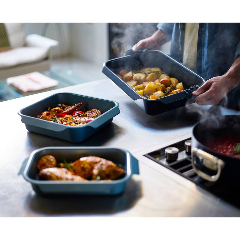 Joseph Joseph Nest Oven 3-piece Nesting Non-stick Roasting Pan Set