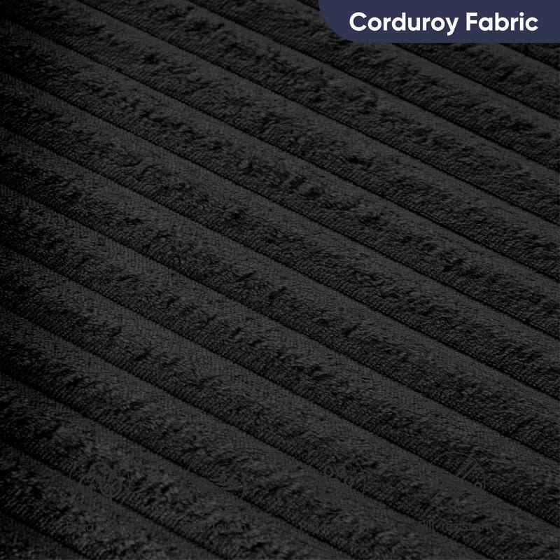 Corduroy Swivel Armchair with 360-degree Swivel, Deepseat Accent Barrel Round Sofa Chair with Pillows,Reading Chair