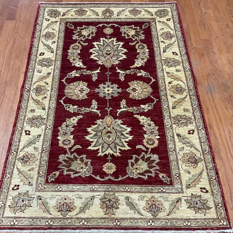 HERAT ORIENTAL Handmade Oushak Wool Rug - 4' x 6'2"
