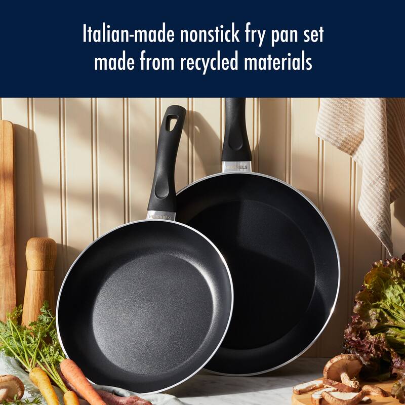 Henckels Everlift 2-pc Traditional Nonstick Fry Pan Set - 10-in & 12-in - Black
