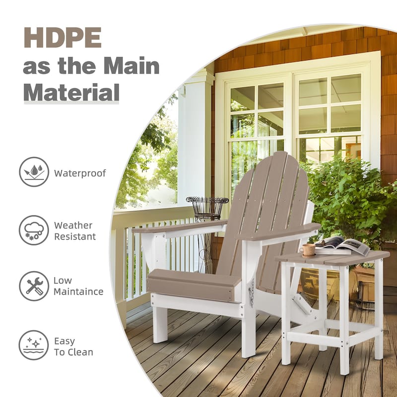 Aoodor Outdoor Folding Adirondack Chair