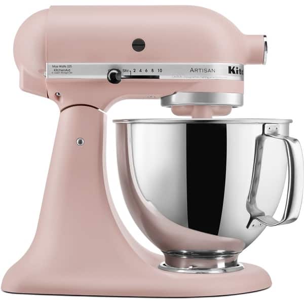 slide 2 of 6, KitchenAid Artisan Series 5 Quart Tilt-Back Head Stand Mixer in Feather Pink