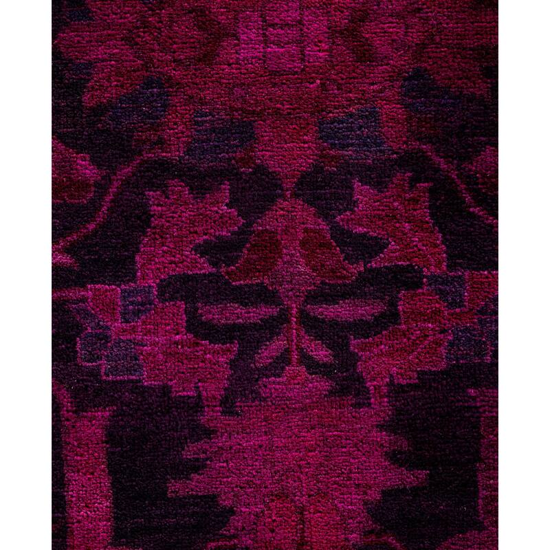 Overdyed One-of-a-Kind Hand-Knotted Area Rug - Pink - 9' 2" x 11' 10"