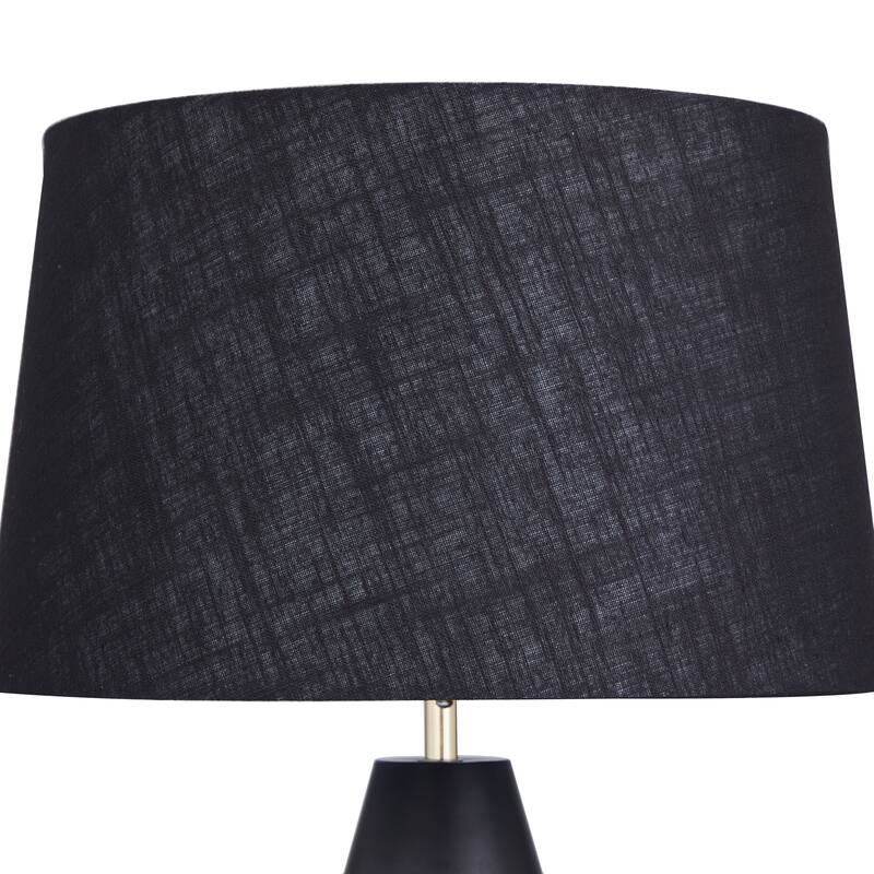 CosmoLiving by Cosmopolitan Black or White Metal Table Lamp with Gold Accents - 16 x 16 x 27