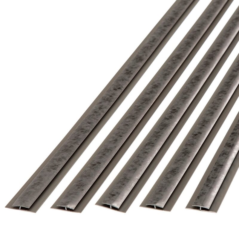 FASÄDE 47 in. Decorative Vinyl Divider Trim Galvanized Steel (5 Pack) - 5 Pack - 5 Pack