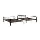 preview thumbnail 5 of 6, Full over Full Bunk Bed, Made of Metal, Combined or Separated, Brown