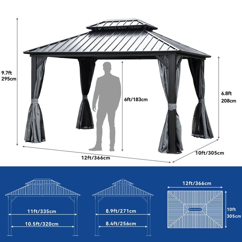 Outdoor Metal Canopy Gazebo