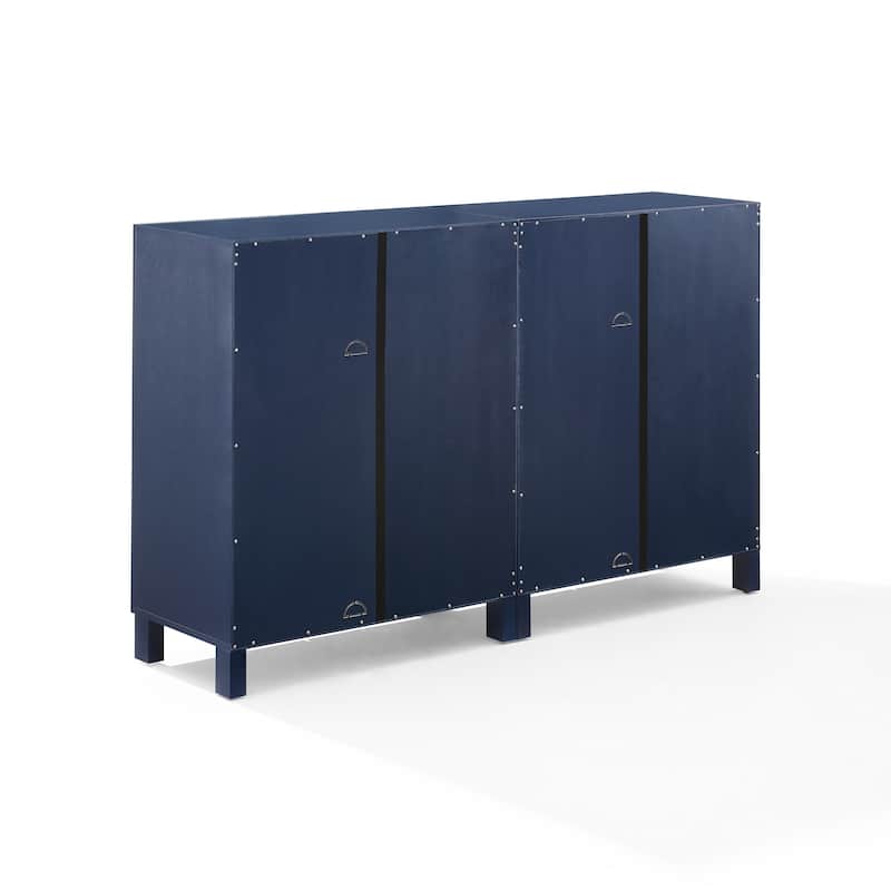 Crosley Cassai 2Pc Media Storage Cabinet Set