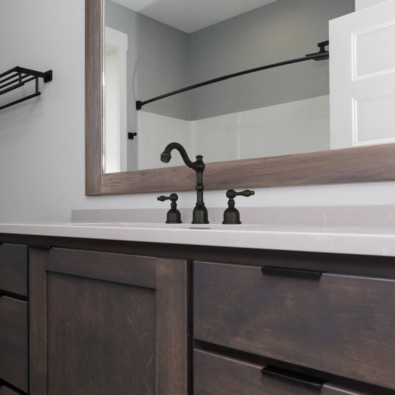 Widespread Two-handle Copper Bathroom Faucet