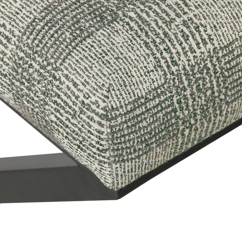 Porch & Den Boucher Modern Metal X-base Square Ottoman