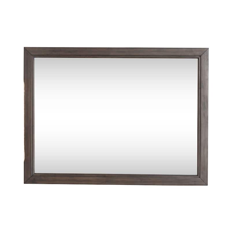 Liberty Furniture Modern Edge Landscape Mirror - Caffe Brown - Width 47" x Depth 1" x Height 35"