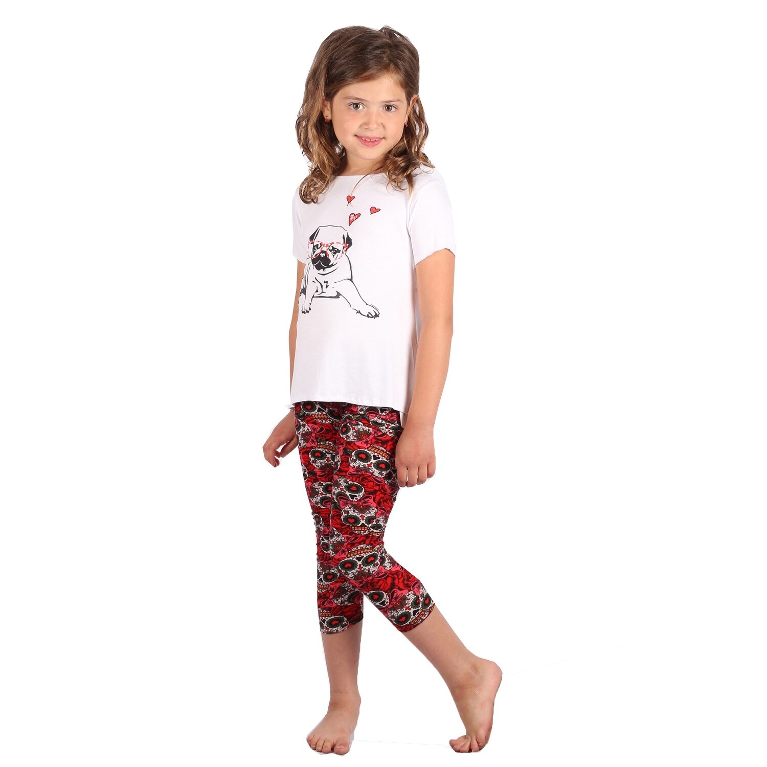 girls top and leggings set