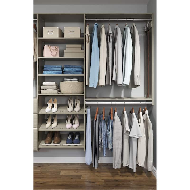Easy Track Dual Tower Deluxe Closet Kit