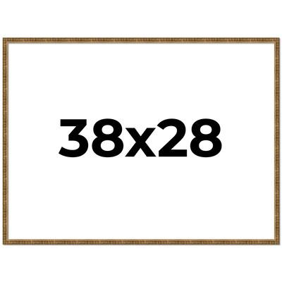 38x28 Frame Gold Picture Frame - Complete Modern Photo Frame Includes
