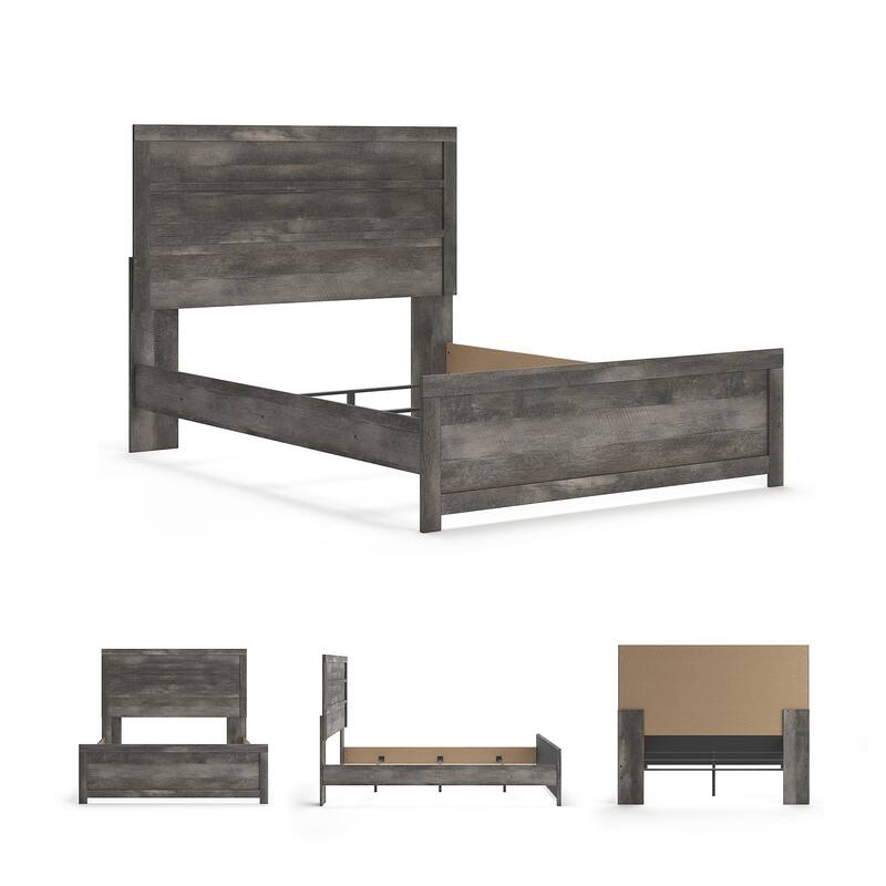 Wynnlow Grey Panel Bed.