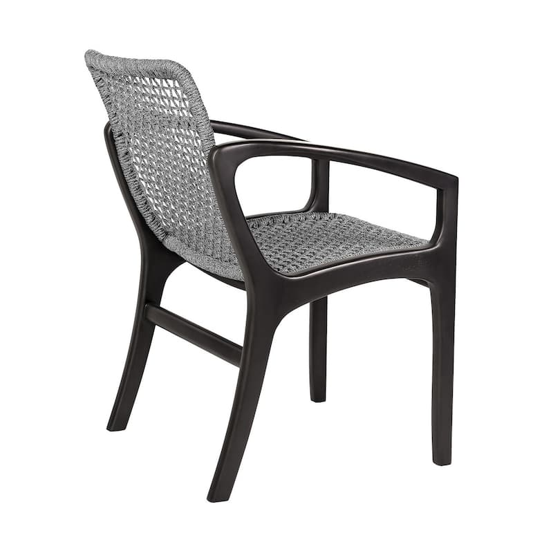 Black/Gray Other Upholstered Wood Frame Dining Chair, Sturdy Dining Chair for Dining Rooms - 22.75