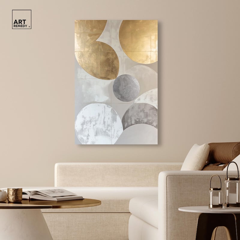 Golden Sequence II Canvas by Art Remedy, Gallery Wrapped