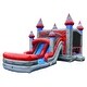 preview thumbnail 5 of 3, JumpOrange Titanium Commercial Grade Bounce House Water Slide Combo with Attached Pool & Air Blower, Outfoor Inflatable for Kids