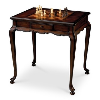 Butler Traditional Rectangular Game Table - Dark Brown