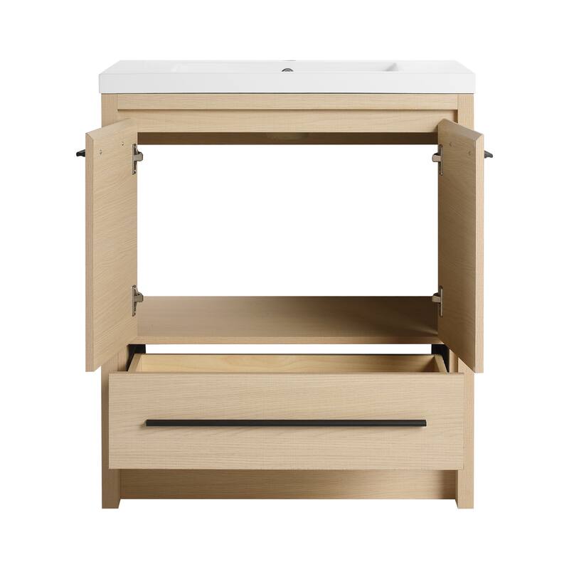 Bathroom Vanity With Sink In 24/30/36/48 Inch, Freestanding Bathroom Vanity With Soft Close Door and Drawer
