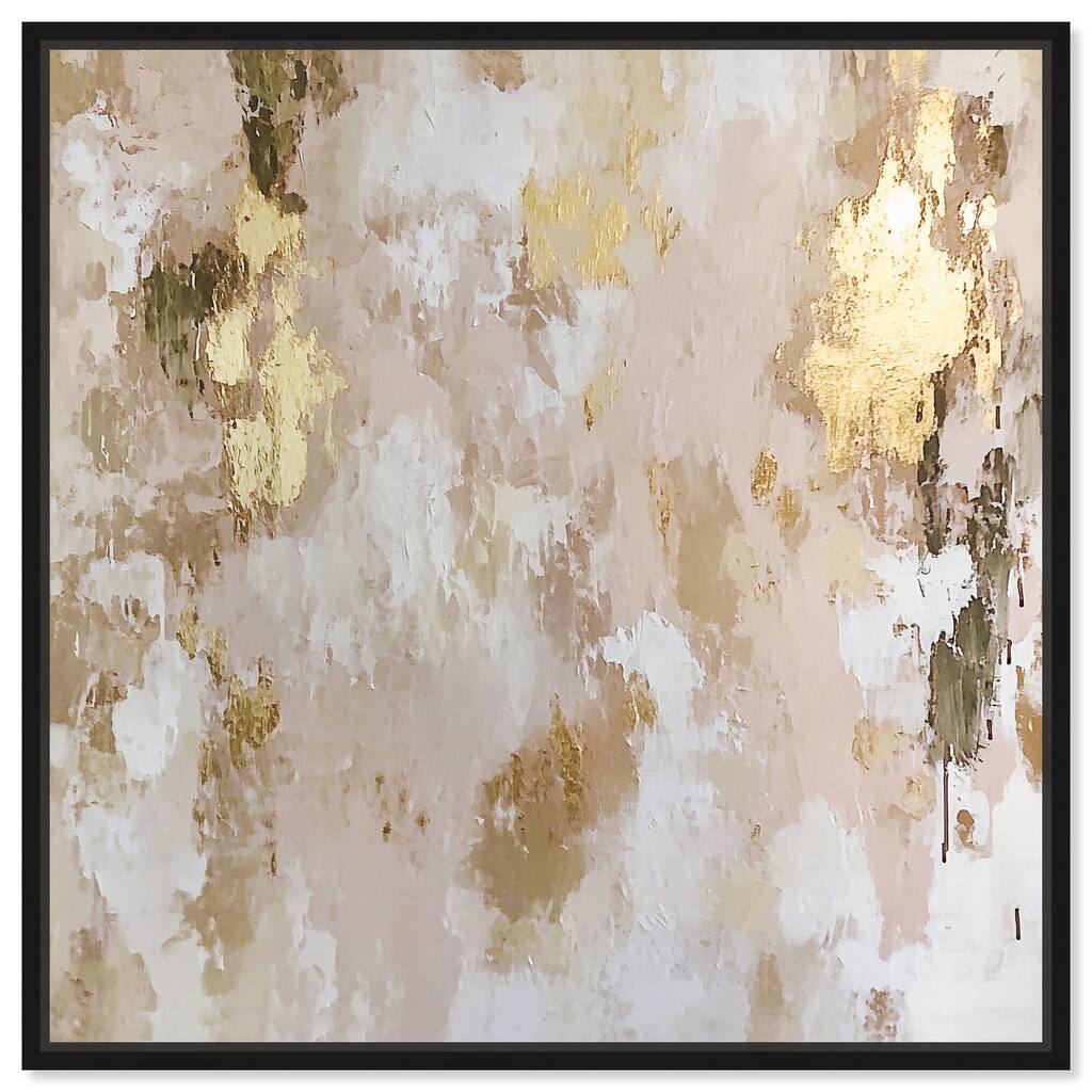 Golden Glimmer Gesture I Canvas by Art Remedy