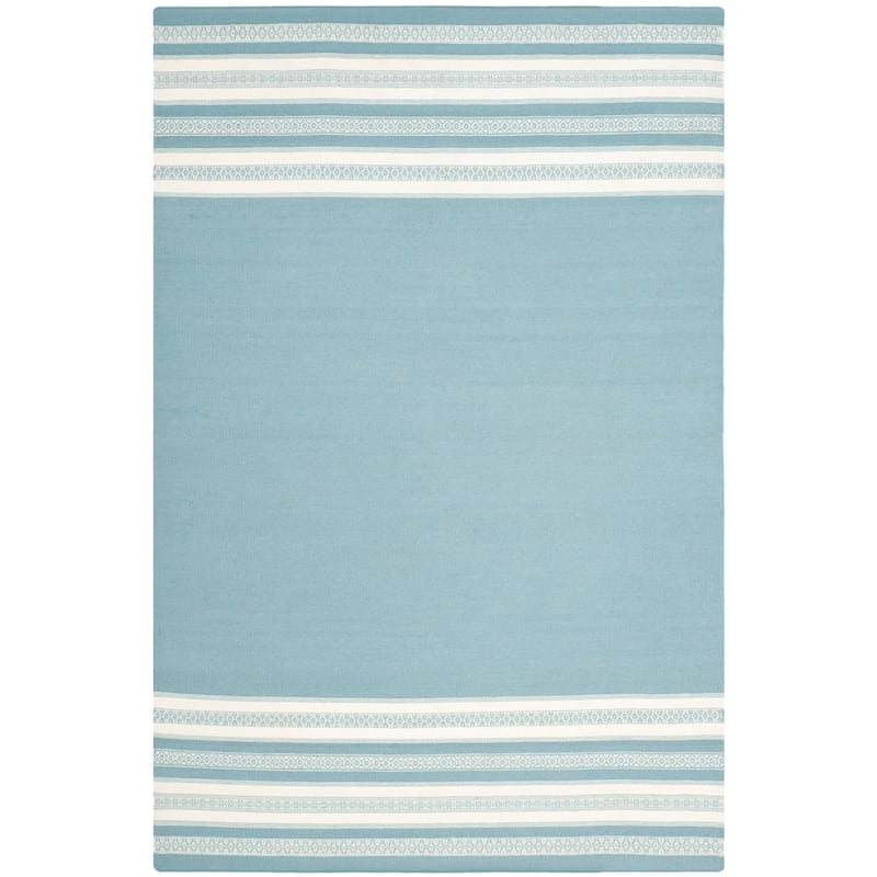 SAFAVIEH Handmade Flatweave Dhurries Mukhayyo Modern Wool Rug