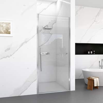 24" x 72" Semi-Frameless Pivot Shower Door