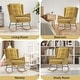 preview thumbnail 55 of 54, HOMYKA 25.2” Wide Rocking Chair with Button Accents for Nurseries