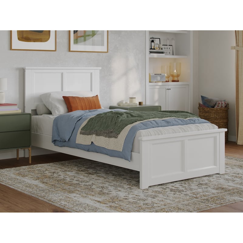 Charlotte Solid Wood Low Profile Platform Bed with Matching Footboard