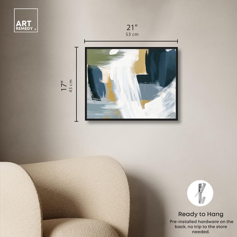 Moss Layers III Canvas by Art Remedy