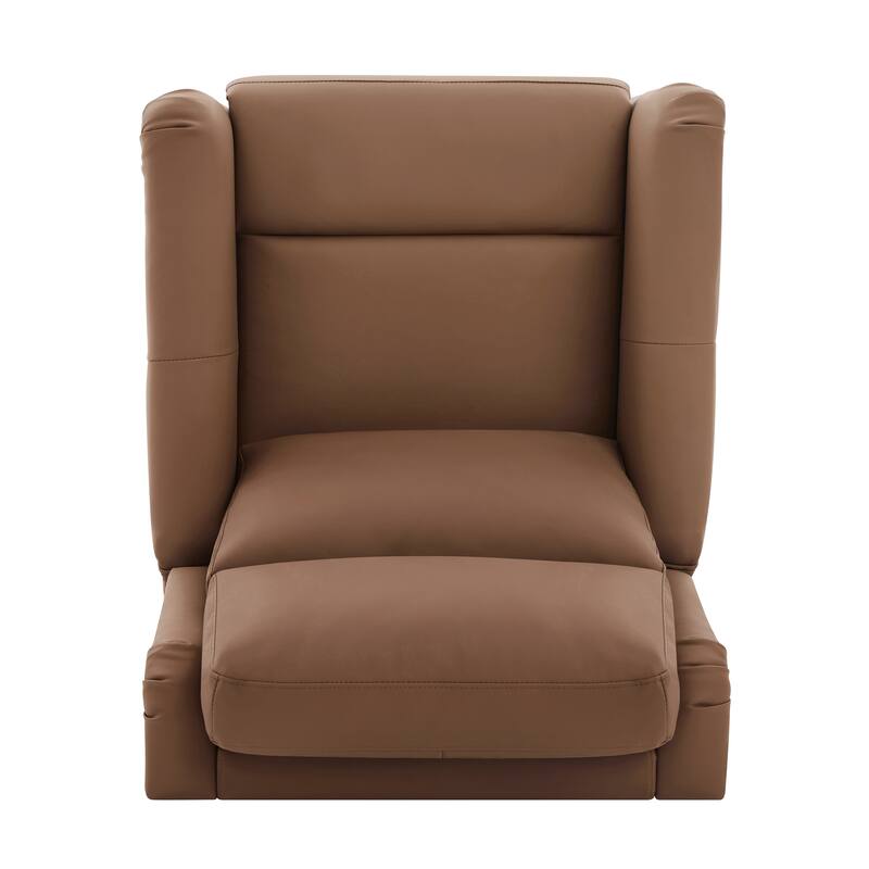 Christopher Knight Home - Modern Upholstered Swivel Recliner Chair with 8-Point Massage, Heating, and Storage Pocket