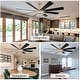 preview thumbnail 76 of 118, 20"/24"/72" Oaks Aura Cotti Low Profile Dimmable Smart Ceiling Fan with Lights 6-Speed Flush Mount Modern Remote