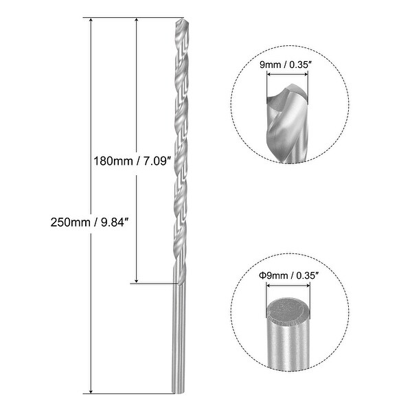 Uxcell High Speed Steel Extended Twist Drill Bits 5mm Drill Dia...