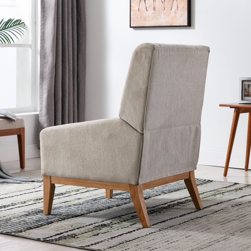Corvus Armitage Chenille Upholstered Accent Chair