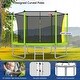 preview thumbnail 12 of 14, 8 ft. Round Outdoor Trampoline with Enclosure Net ﻿