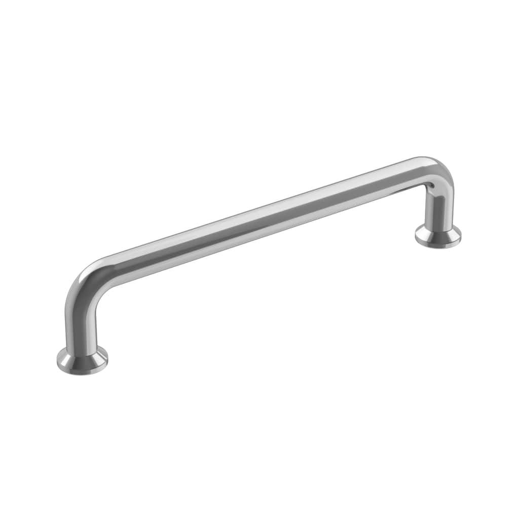 Factor 5-1/16 in (128 mm) Center-to-Center Polished Chrome Cabinet Pull - 5.0625