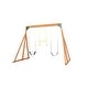 preview thumbnail 2 of 9, Trailside Wooden Swing Set with 2 Swings & Trapeze - 7 Color Options