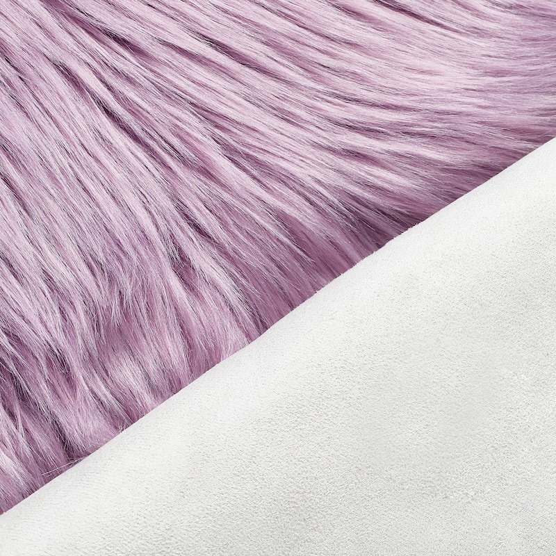 Nanshing Lenny Faux Sheepskin Accent Rug - 19" x 14" x 3.5"