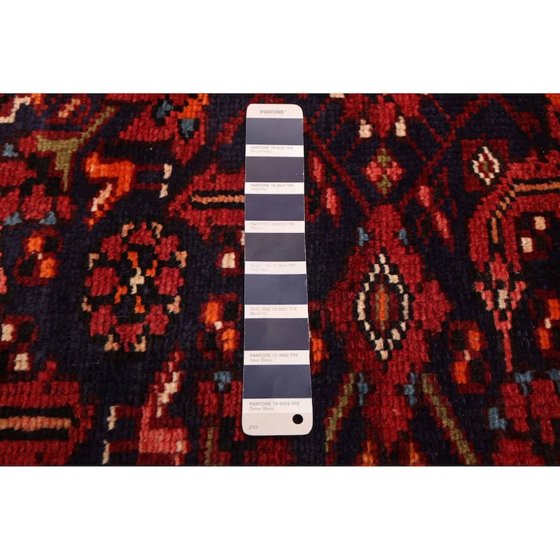 ECARPETGALLERY Hand-knotted Andelz Navy Wool Rug - 3'8 x 9'10