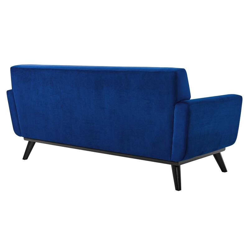 Engage Performance Velvet Loveseat - Navy