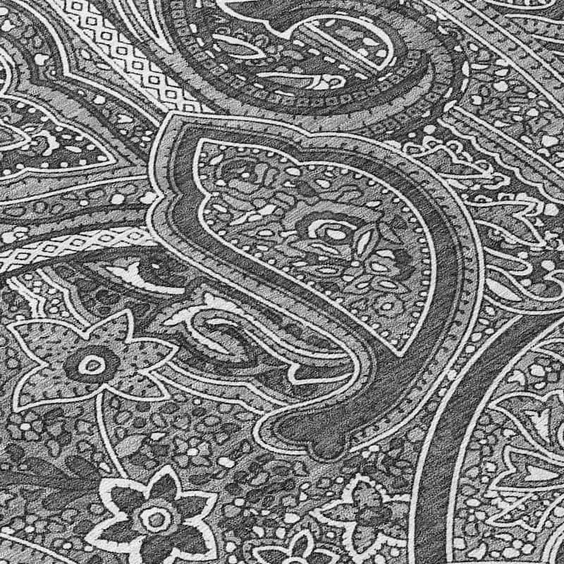 HomeRoots Paisley Traditional Rectangle Outdoor Rug