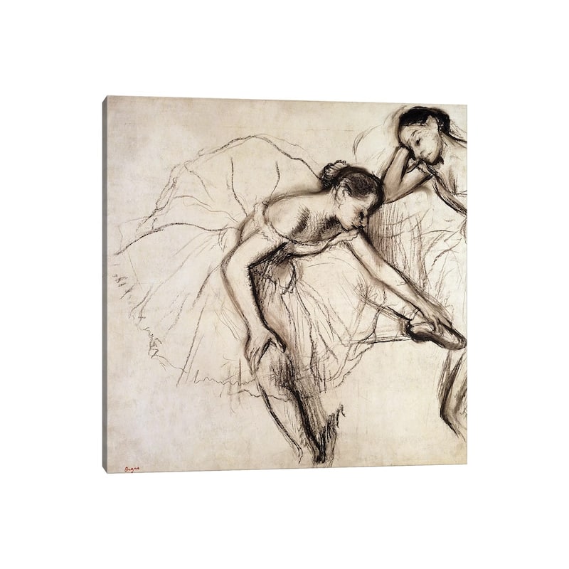 iCanvas "Two Dancers Resting" by Edgar Degas Canvas Print