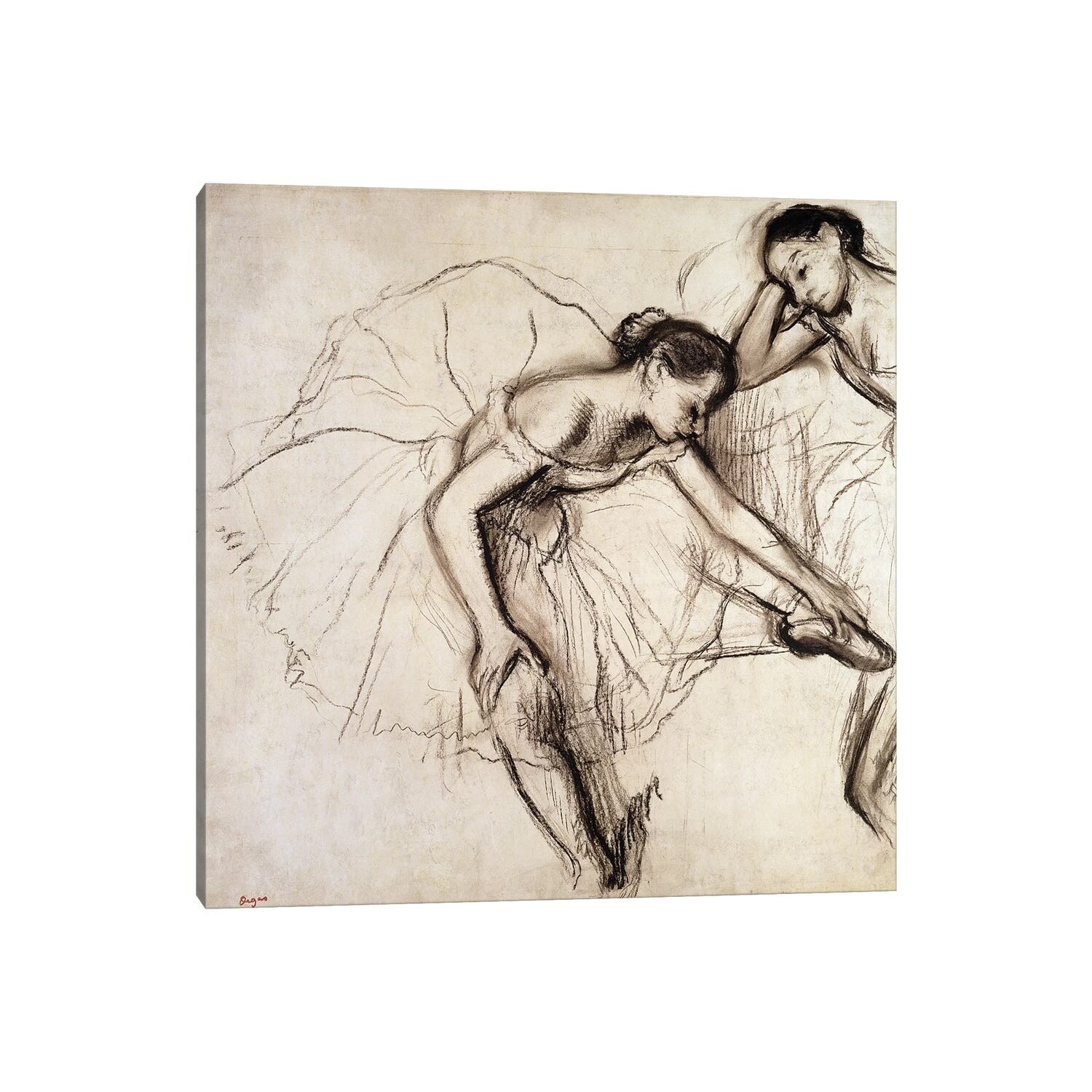 iCanvas "Two Dancers Resting" by Edgar Degas Canvas Print