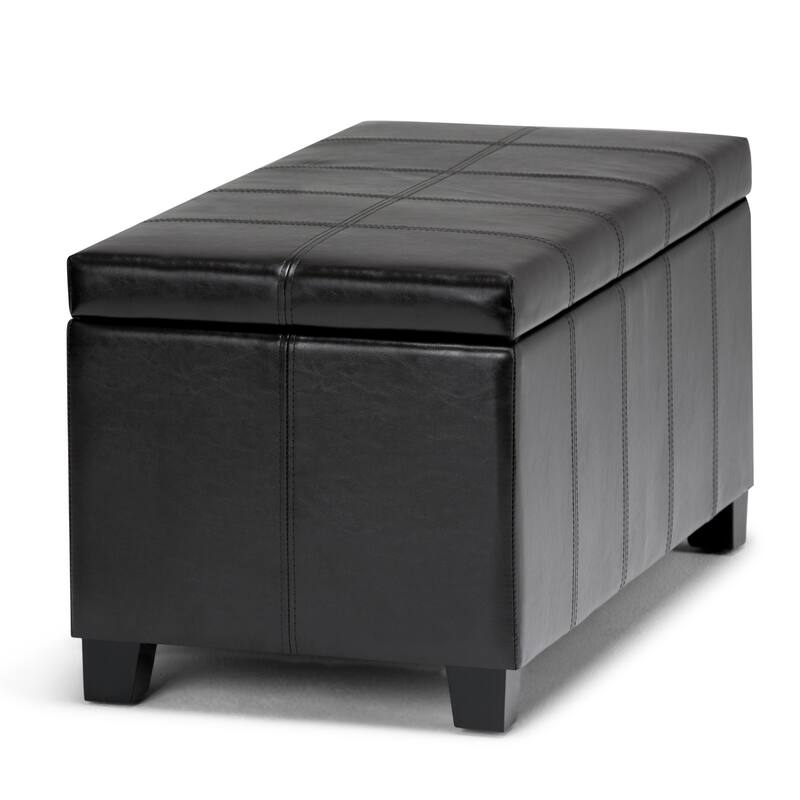 WYNDENHALL Lancaster 36 inch Wide Contemporary Rectangle Storage Ottoman