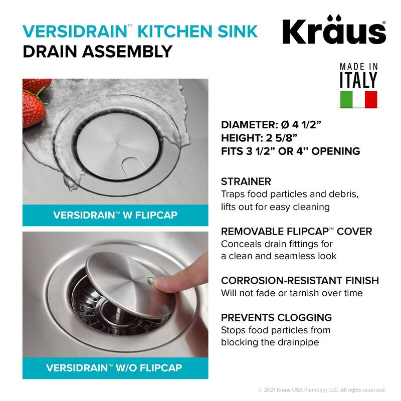 Kraus Dex 32" Undermount Single Basin 16 Gauge Stainless Steel Kitchen