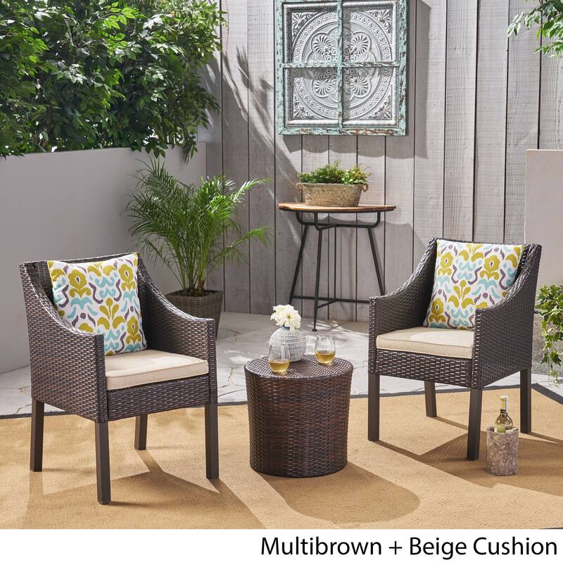 Edenborn Outdoor 3 Piece Chat Set by Christopher Knight Home